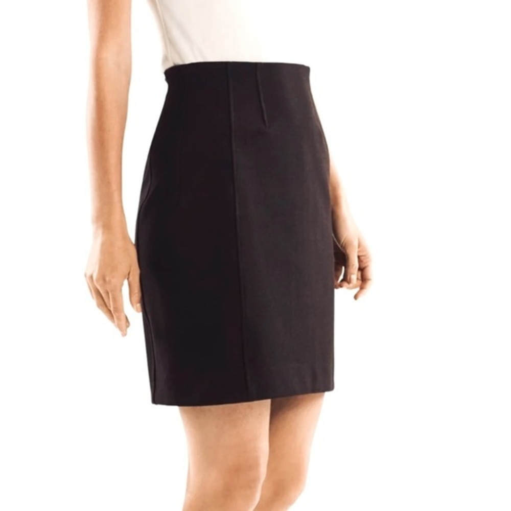 MM Lafleur black pencil Skirt size 6 stretchy comfortable classy